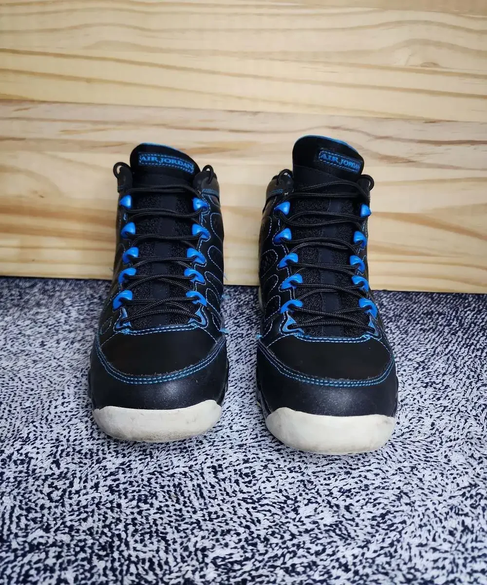 Nike Air Jordan 9 IX Retro Photo Blue/ Black Youth Size 7
